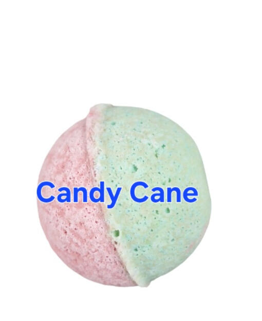 Candy Cane Bath Bomb